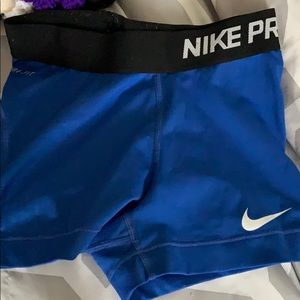 Blue nike pros